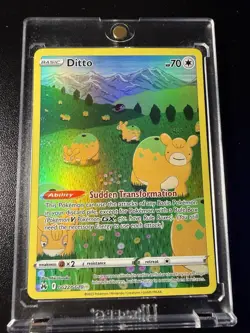 Ditto GG22/GG70 Illustration Rare Pokemon TCG Crown Zenith Galarian Gallery NM - Image 1