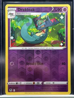 2022 Pokemon Silver Tempest Drakloak 088/195 Reverse Holo - Image 1