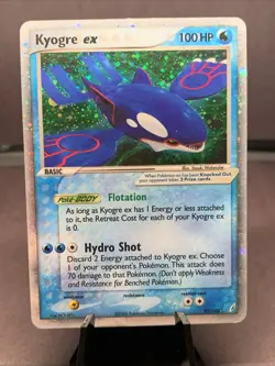 Pokemon TCG Kyogre EX 95/100 Crystal Guardians Holo Rare 2006 VTG - Image 1