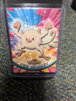 1999 Topps Pokemon Mankey #56 Blue Label - Image 1