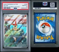 PSA 10 Victini 208 Pokemon Scarlet & Violet Promo Holo Gem Mint - Image 3