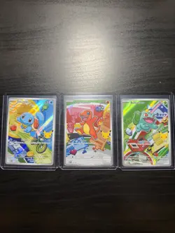 Pokemon TCG First Partner Illustration Collection Series 1 Kanto GEN 1 Starters - Image 1