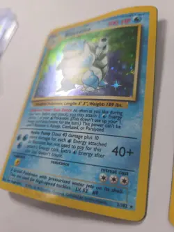 Pokemon TCG CCG 1999 Ultra Rare Base Set Blastoise (#2 of 102) Holo Very Damaged - Image 4