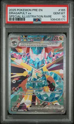 2025 Pokemon EN-Prismatic Evolutions Dragapult EX Special Illus Rare PSA 10 #165 - Image 1