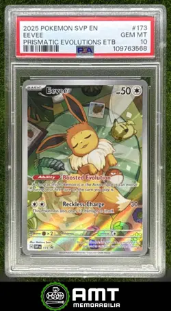 Eevee PSA 10 2023-25 Pokemon Scarlet Violet Black Star Prismatic Evolutions 568 - Image 1