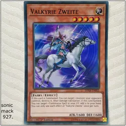 Valkyrie Zweite - SHVA-EN002 - Super Rare 1st Edition Yugioh - Image 1