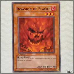 Invasion of Flames - RDS-EN024 - Common 1st Edition Yugioh - Image 1