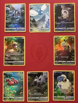 Crown Zenith Galarian Gallery 8 Card Set: NO PIKACHU NM - Image 1