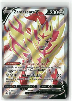 SWSH: Sword & Shield Promo Cards #SWSH293 Zamazenta V (Shiny) - Image 1