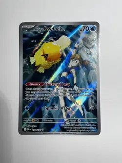 Pokemon TCG Misty's Psyduck Illustration Rare Holo Card 193/182 Destined Rivals - Image 2