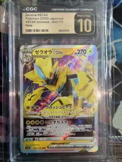 CGC 10 Pristine | Pokemon VSTAR Universe Zeraora 042/172Card - Image 1