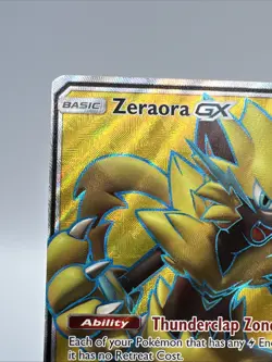 Pokemon Zeraora GX Full Art Secret Rare Holo TCG Card 201/214 SM8 Lost Thunder - Image 2