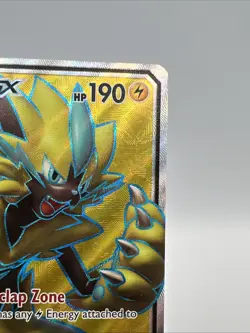 Pokemon Zeraora GX Full Art Secret Rare Holo TCG Card 201/214 SM8 Lost Thunder - Image 4