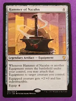 MTG Magic The Gathering - Hammer of Nazahn - Commander 2017 NM - Image 1