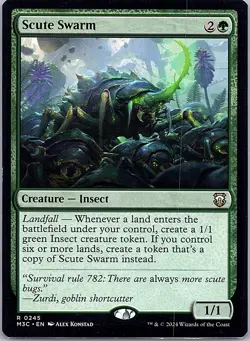 Scute Swarm 245 Rare Commander: Modern Horizons 3 Magic: The Gathering Near Mint - Image 1