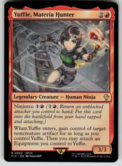 Yuffie, Materia Hunter Rare Commander: FINAL FANTASY 65 MTG Near Mint - Image 1