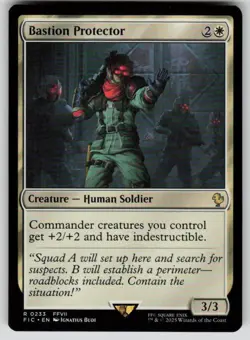 Bastion Protector Rare Commander: FINAL FANTASY 233 MTG Near Mint - Image 1