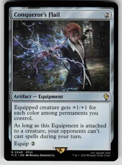 Conqueror's Flail Rare Commander: FINAL FANTASY 340 MTG Near Mint - Image 1