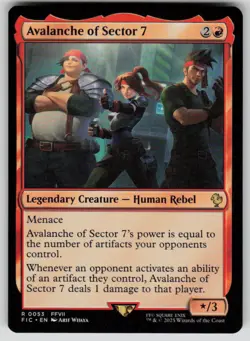 Avalanche of Sector 7 Rare Commander: FINAL FANTASY 53 MTG Near Mint - Image 1
