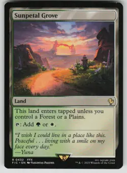 Sunpetal Grove Rare Commander: FINAL FANTASY 432 MTG Near Mint - Image 1