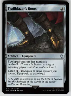 Trailblazer's Boots Uncommon Commander: FINAL FANTASY 370 MTG Near Mint - Image 1