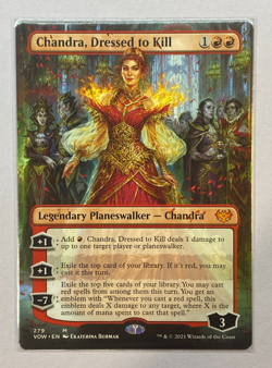MTG - Innistrad: Crimson Vow - Chandra, Dressed to Kill - Borderless - NM - Image 1