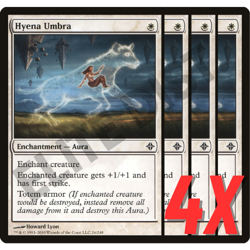 MTG Hyena Umbra (Rise of the Eldrazi) 26/248 (NEAR MINT) (4X) - Image 1