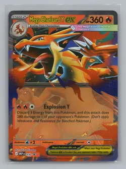 Mega Charizard Y ex 030 ME: Mega Evolution Promo Pokemon TCG NM Promo Playset - Image 1