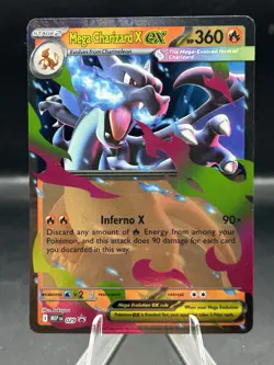 Pokemon TCG - Mega Charizard X ex 029 Me: Mega Evolution Promo NM - Image 1