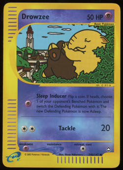 Pokemon 2003 Aquapolis - Drowzee - Reverse Holo - 74b - Image 1