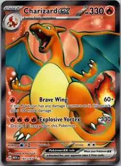 Charizard ex 183/165 Ultra Rare 151 Pokemon Near Mint - Image 1