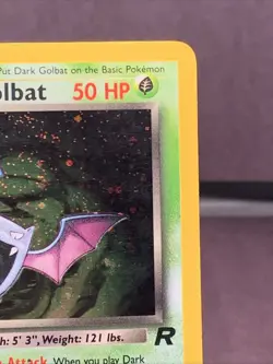 Pokemon TCG Dark Golbat 7/82 Team Rocket Holo Rare 2000 WOTC VTG Swirl - Image 3