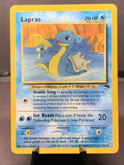 Pokemon TCG Lapras 12/18 Southern Islands Promo 2001 WOTC VTG - Image 1