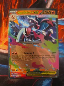 Mega Charizard X ex 029 Me: Mega Evolution Promo Holo Pokemon - Image 1