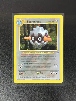 Pokemon Neo Discovery Forretress Holo 2/75 MP WotC Vintage - Image 1