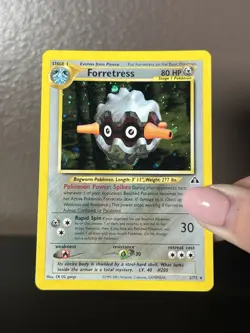 Pokemon Neo Discovery Forretress Holo 2/75 MP WotC Vintage - Image 3