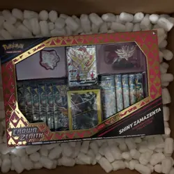 Pokemon Crown Zenith Shiny Zacian AND Zamazenta Premium Figure Collection Box - Image 3