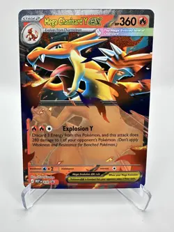 Mega Charizard Y ex 030 Me: Mega Evolution Promo Holo Pokemon Near Mint - Image 1