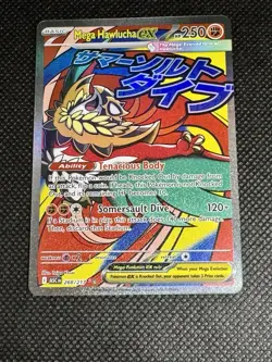 Pokemon Mega Hawlucha EX Secret Rare Full Art Holo ASC 268/217 English - Image 1