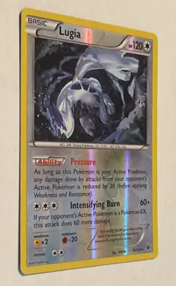 Pokemon TCG Lugia Fates Collide 78/124 Reverse Holo Rare Basic 120 HP English - Image 3