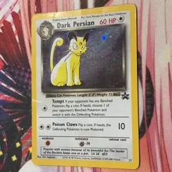 Pokemon Dark Persian 17/53 Promo Holo MP has scratches and small creases - Image 3
