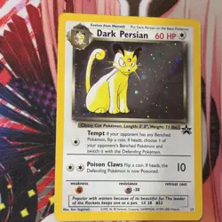 Pokemon Dark Persian 17/53 Promo Holo MP has scratches and small creases - Image 4