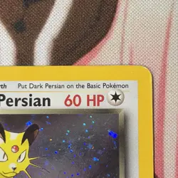 Pokemon Dark Persian 17/53 Promo Holo MP has scratches and small creases - Image 5