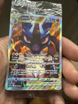 Pokemon TCG Lucario VSTAR SWSH291 Crown Zenith Promo Factory Sealed, Near Mint - Image 1