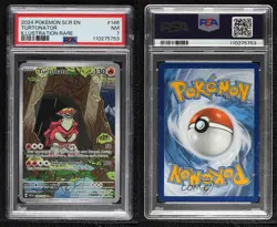 Turtonator Illustration Rare Pokemon SV07: Stellar Crown SCR PSA 7 - Image 3
