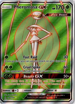 2018 Pokemon SM Ultra Prism 140/156 Pheromosa GX NM - Image 1