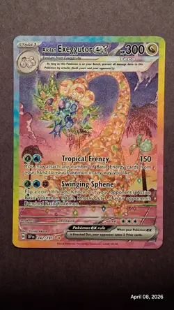 Pokemon TCG Alolan Exeggutor EX 242/191 Scarlet & Violet Surging Sparks - Image 1