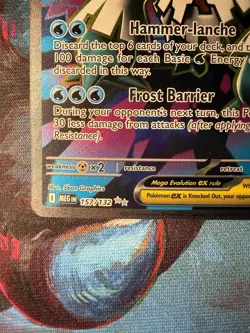 Pokemon Mega Abomasnow EX 157/132 Me01: Mega Evolution Ultra Rare Holo 350 HP - Image 4