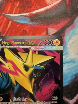 Pokemon Mega Manectric EX 158/132 Me01 Ultra Rare Full Art Holo 330 HP - Image 2