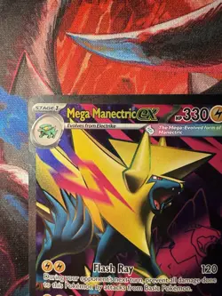 Pokemon Mega Manectric EX 158/132 Me01 Ultra Rare Full Art Holo 330 HP - Image 5